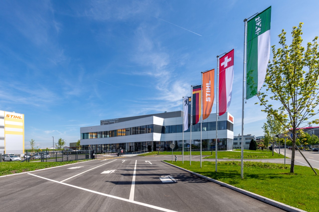 Bild vom Gebäude des STIHL Kettenwerks